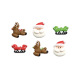 Décorations en sucre Père Noël - 6pcs - Decora