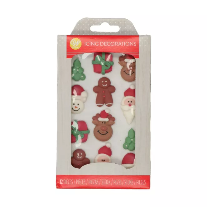 Décorations en glaçage royal - Noël 12pc Wilton