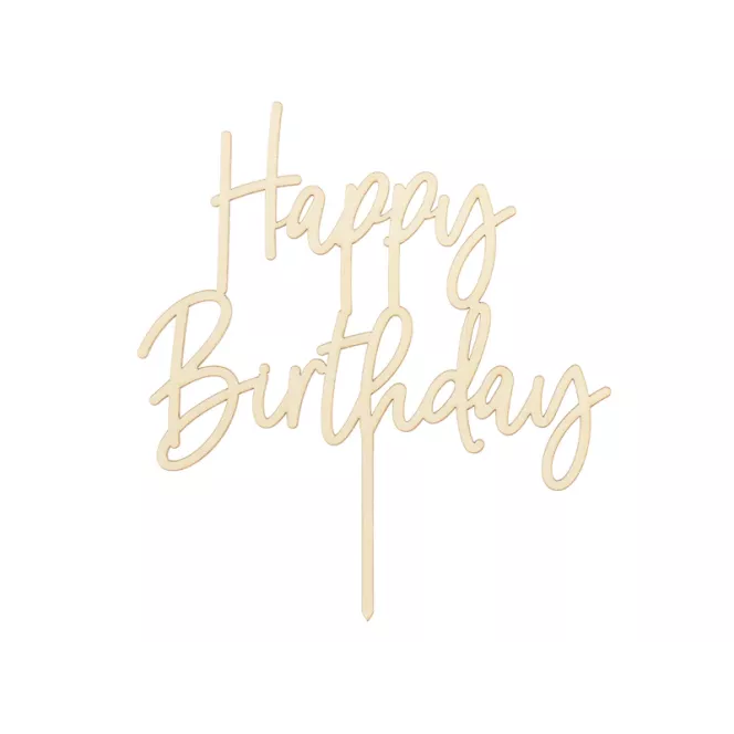 Cake topper « Joyeux anniversaire » – Happy Party – Cideal