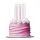 Bougies d'anniversaire Mix 13cm