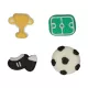 Décoration en pâte à sucre - Football - 8pc - FunCakes