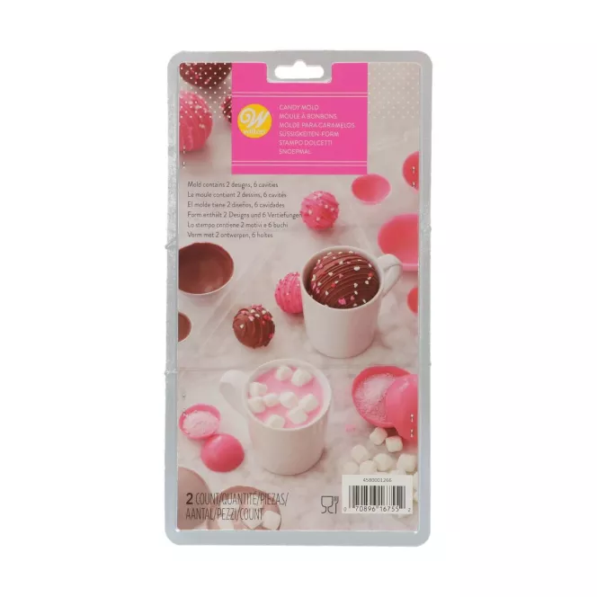 Wilton 3D Hot Chocolate Ball Candy Mould