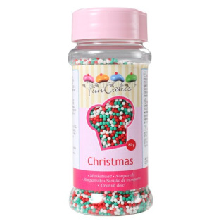 Vermicelles, confettis et sprinkles pour déco de gâteau de Noël