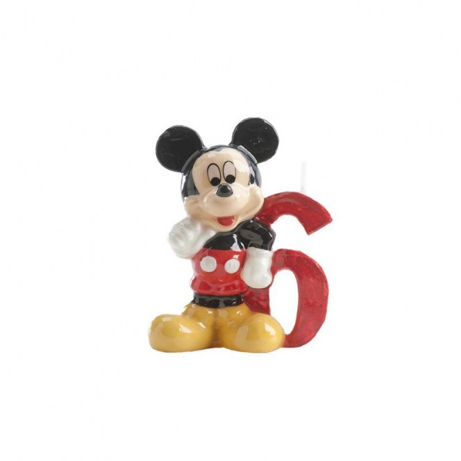 Bougie D Anniversaire Mickey Mouse 6 Ans