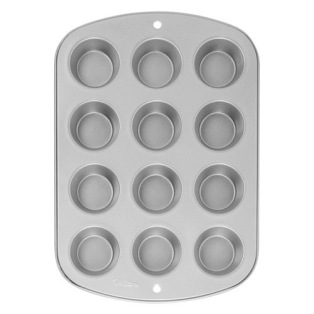 Silcone Silicone Muffin/Cupcake Moulds Tray - Blue/Grey Assorted, 1 pc