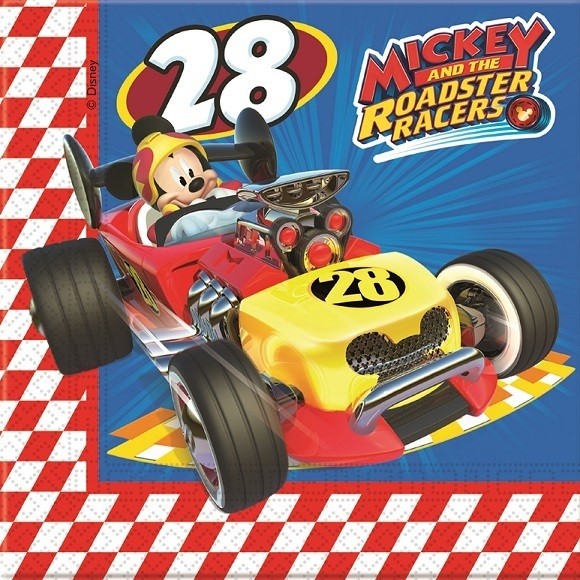 Gelukkig beschaving Regulatie 20 napkins - Mickey Roadster Racers
