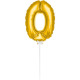 Mini Ballon Doré Chiffre 0