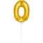 Mini Ballon Doré Chiffre 0