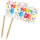 Petit drapeau happy birthday - 50pcs - Folat