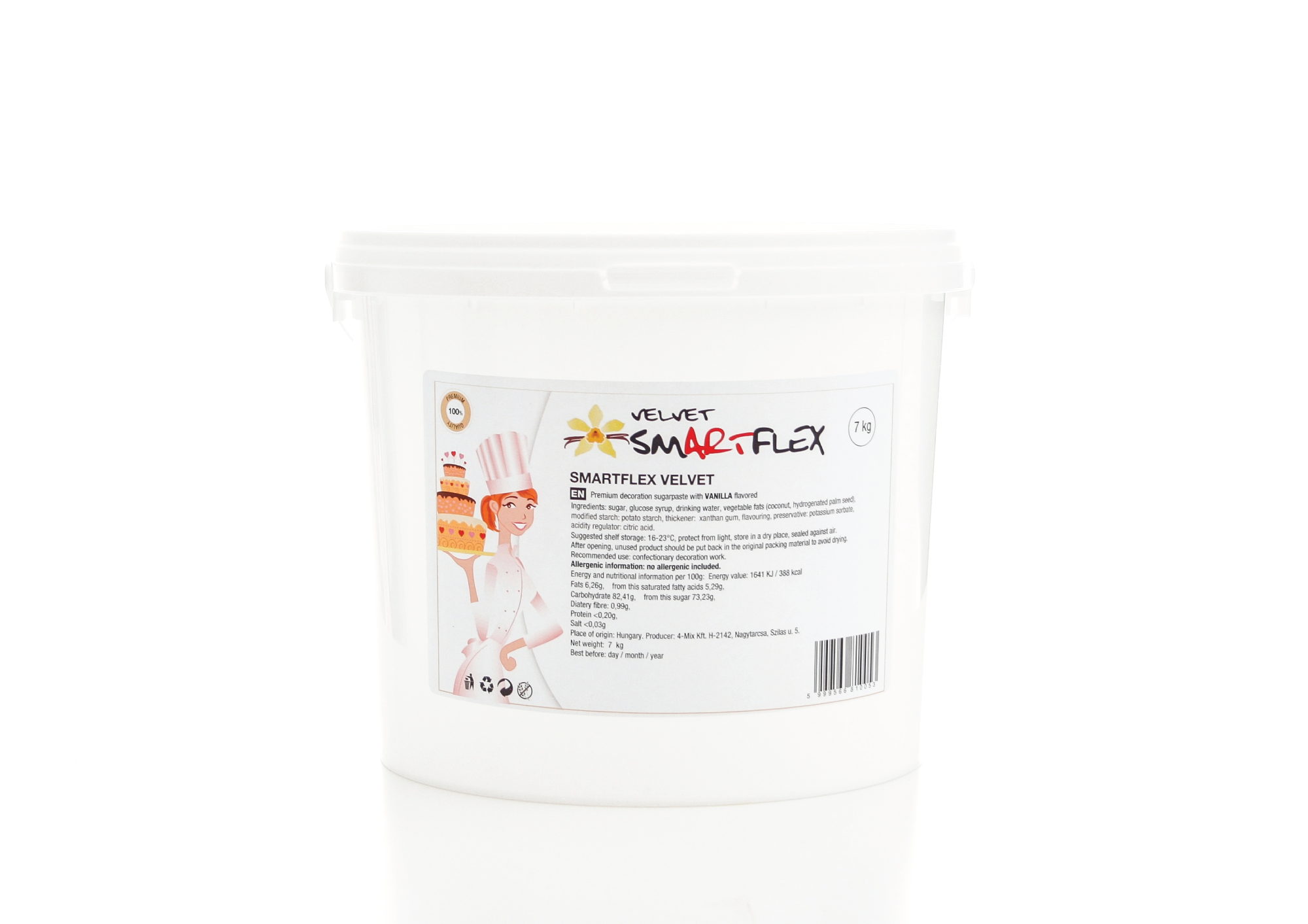 Smartflex - pâte à sucre vert velvet, 250 g