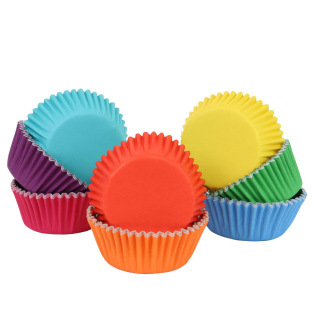 Mini-caissettes cupcakes Couleurs assorties x 100