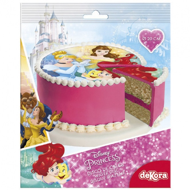 Disque Azyme 3 Princesses cm Dekora