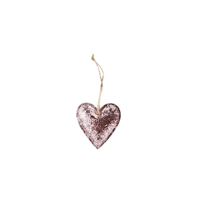 incompleet Met name Lunch Roze glitter hart voor decoratie