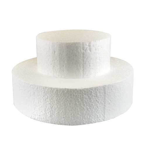 Dummy support polystyrène rond de 10 à 30 cm de diamètre par 7cm de