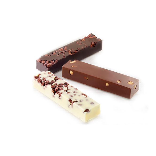 Mity rain Moule rectangulaire en silicone à 40 cavités – Plateaux à bonbons  au caramel pour truffes au chocolat, ganache, gelée, praline, bac à