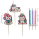 Birthday Candles - Unicorn Mix - Dekora